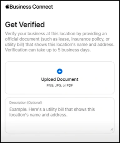 Verify Your Business in Apple Connect