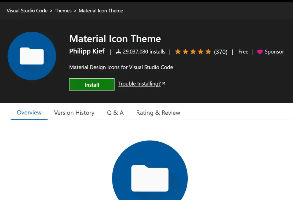Material Icon Theme - VS Code Extension